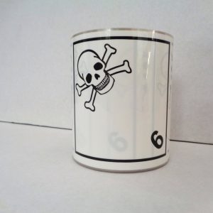 Rollo de etiquetasde la División 6.1 sustancias tóxicas