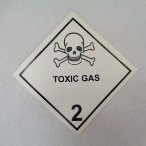 Rollo de etiquetas División 2.3 gases tóxicos (Toxic Gas)