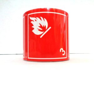Rollo de etiquetas clase 3 líquidos inflamables (Flammable liquid)