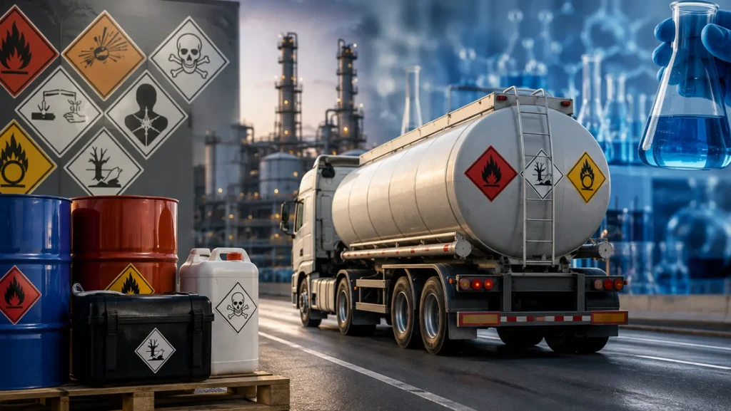 HAZMAT y clasificación de materiales peligrosos en entornos industriales
